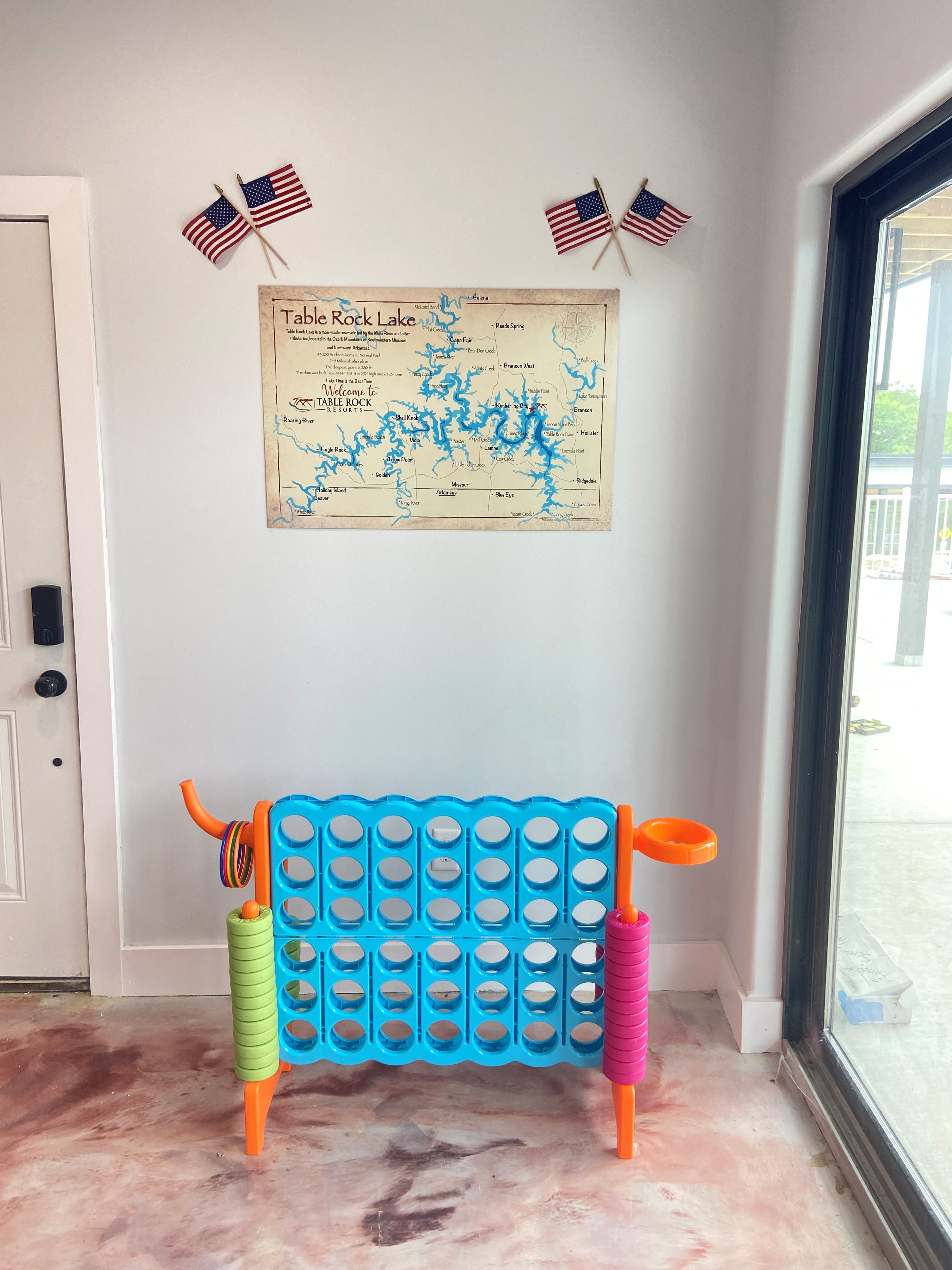 Connect Four game in the game room