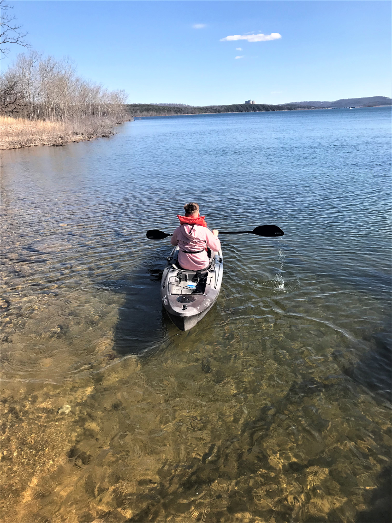 Kayaking on Table Rock Lake